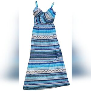 Allison Brittney Blue Spaghetti Strap Sundress